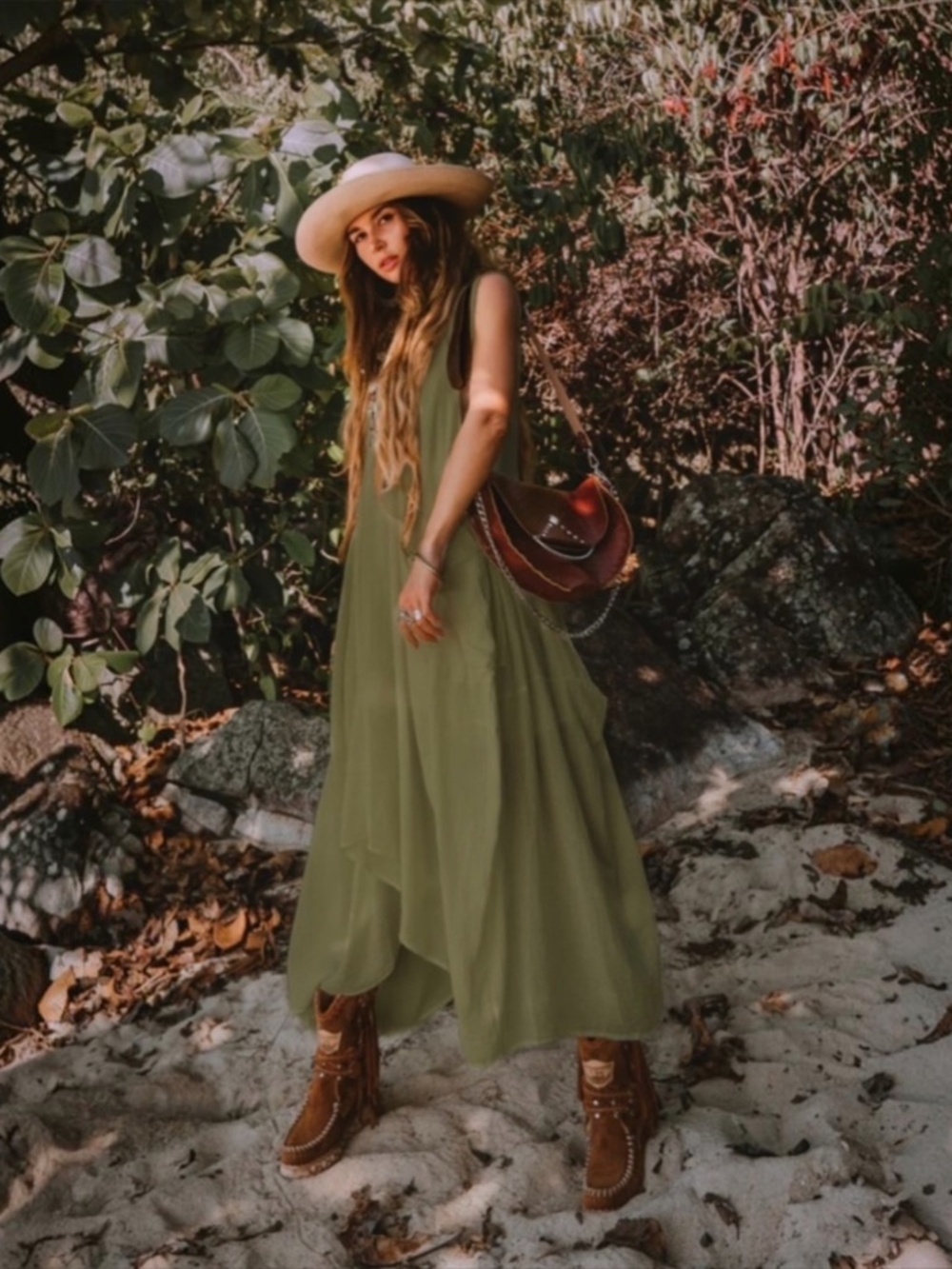Thaluta Thal:Uta Cotton Gauze Lagenlook Dress